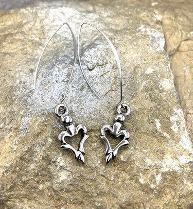 Heart Drop Earring
